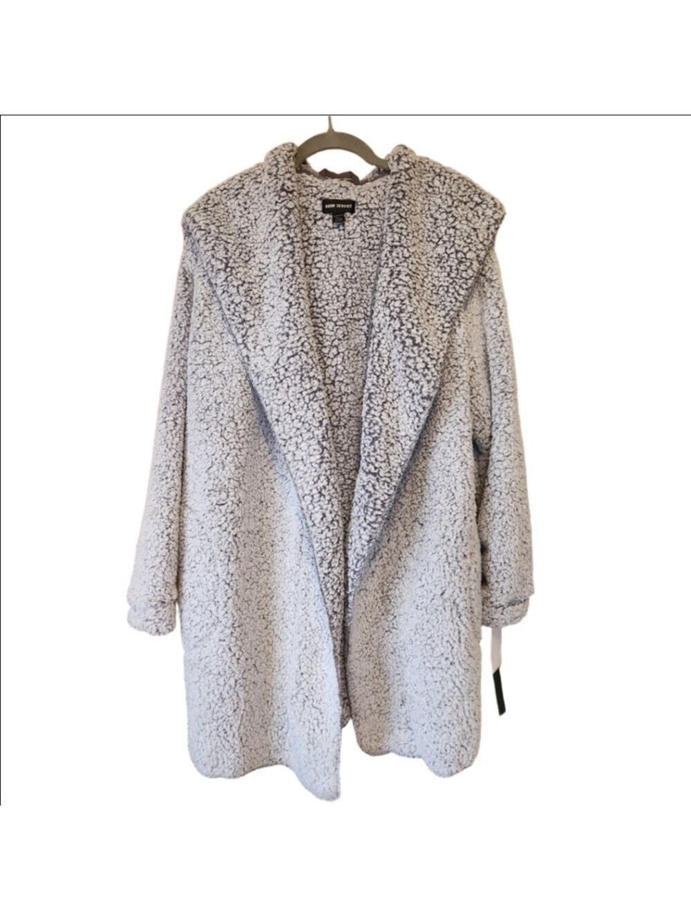 ROOM SERVICE ULTRA SOFT COZY CARDIGAN ROBE LOUNGEWEAR GRAY SMALL MEDIUM NWT - Picture 2 of 11